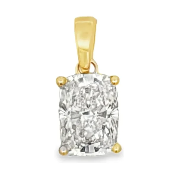 Radiant Diamond Pendant Necklace