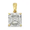 Asscher Cut Diamond Pendant