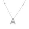 Initial Diamond Pendant Necklace