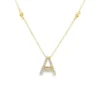 Diamond Initial Pendant Necklace