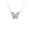 Butterfly Diamond Pendant Necklace