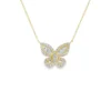 Butterfly Diamond Pendant Necklace