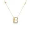 Initial B Diamond Necklace