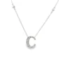 Initial C Diamond Necklace