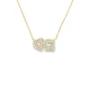 Heart Rectangular Pendant Necklace