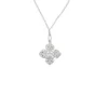 Floral Diamond Pendant Necklace