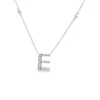 Initial Diamond Pendant Necklace