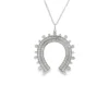 Horseshoe Diamond Pendant Necklace