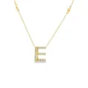 Diamond Initial E Pendant