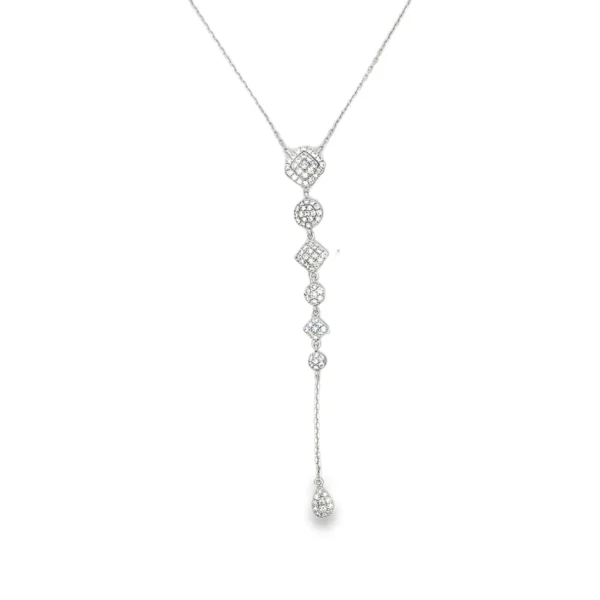 Diamond Y Drop Necklace