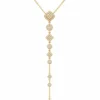 Diamond Drop Lariat Necklace