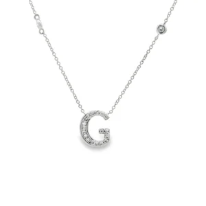 Diamond Initial G Necklace