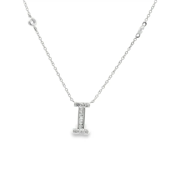 Initial I Pendant Necklace