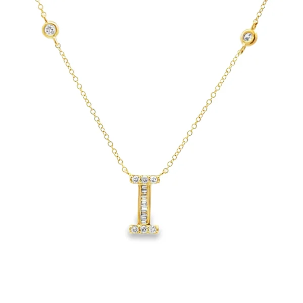 Diamond Initial I Pendant
