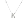 Diamond Initial K Pendant
