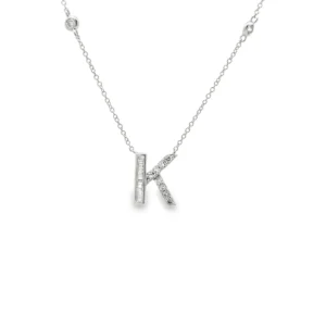 Diamond Initial K Pendant