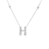 Diamond Initial H Pendant