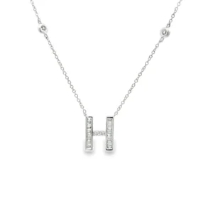 Diamond Initial H Pendant
