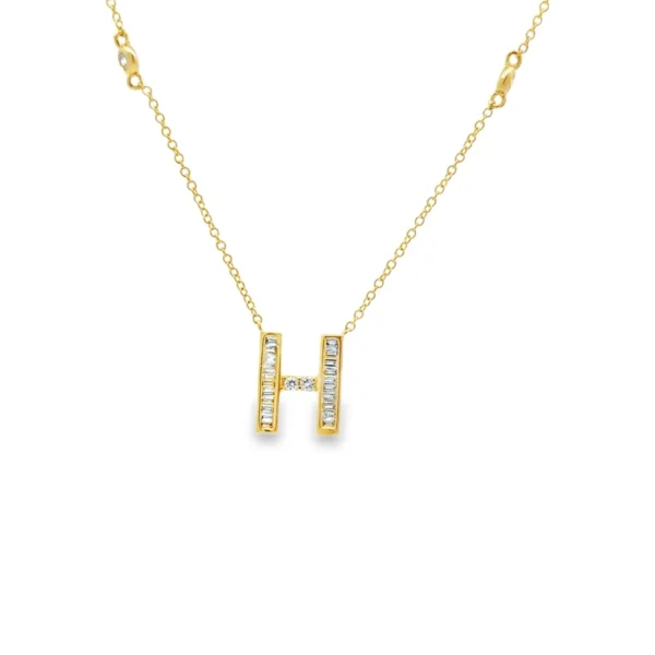 Diamond Initial Pendant Necklace