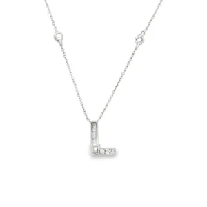 Diamond Initial L Pendant