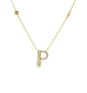 Initial P Diamond Pendant
