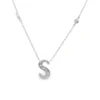Diamond Initial S Pendant