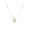 Diamond Initial S Pendant