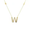 Diamond Letter W Pendant