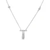 Diamond Initial T Pendant Necklace
