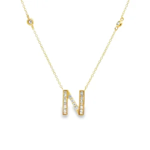 Diamond Initial N Pendant