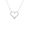 Heart Diamond Pendant Necklace