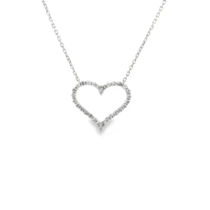 Heart Diamond Pendant Necklace