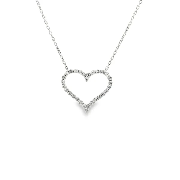 Heart Diamond Pendant Necklace