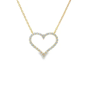 Heart Diamond Pendant Necklace