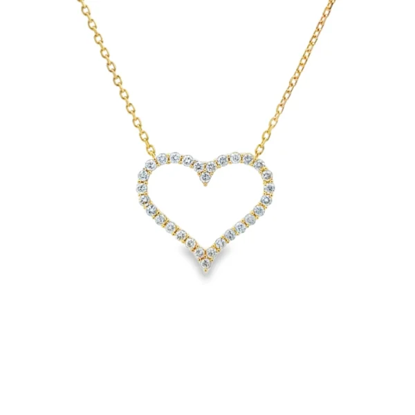 Heart Diamond Pendant Necklace