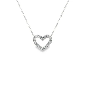 Diamond Heart Pendant Necklace