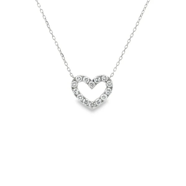 Diamond Heart Pendant Necklace