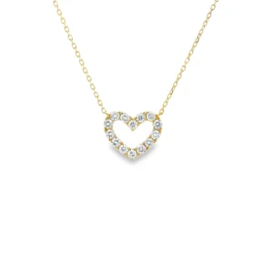 Heart Diamond Pendant Necklace