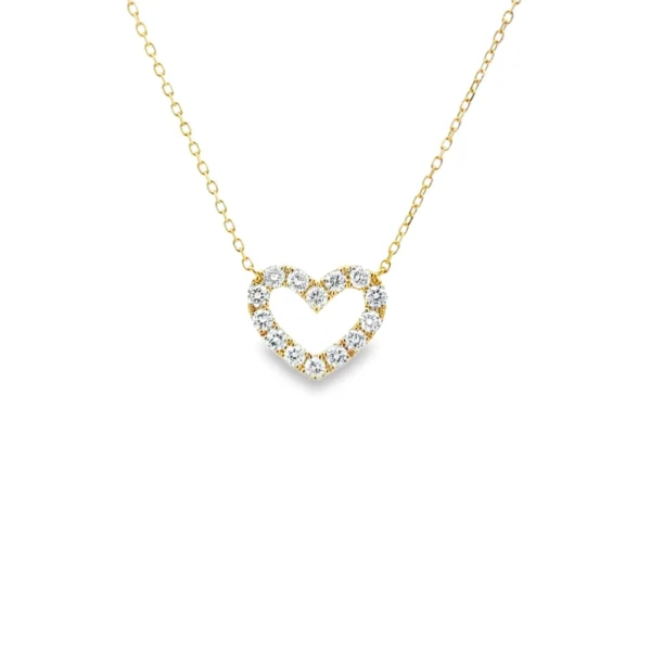 Heart Diamond Pendant Necklace