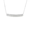 Diamond Curve Bar Necklace