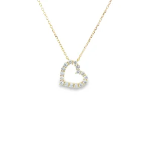 Heart Diamond Pendant Necklace