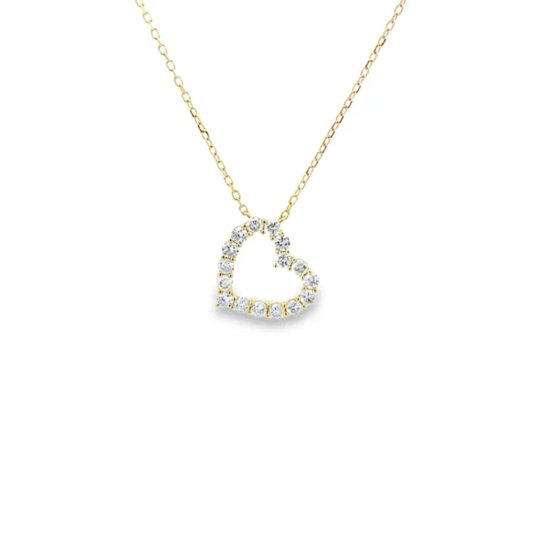 Heart Diamond Pendant Necklace