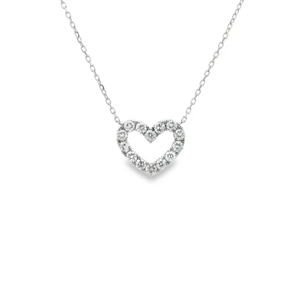 Heart Diamond Pendant Necklace