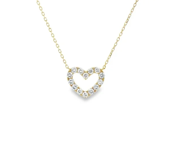 Heart Diamond Pendant Necklace