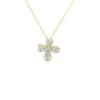 Diamond Floral Pendant Necklace
