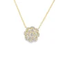 Floral Diamond Cluster Pendant