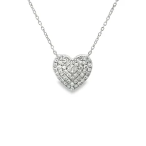 Heart Diamond Pendant Necklace