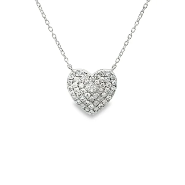 Heart Diamond Pendant Necklace