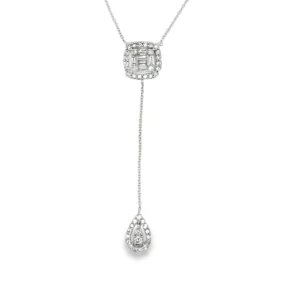 Diamond Y Drop Necklace