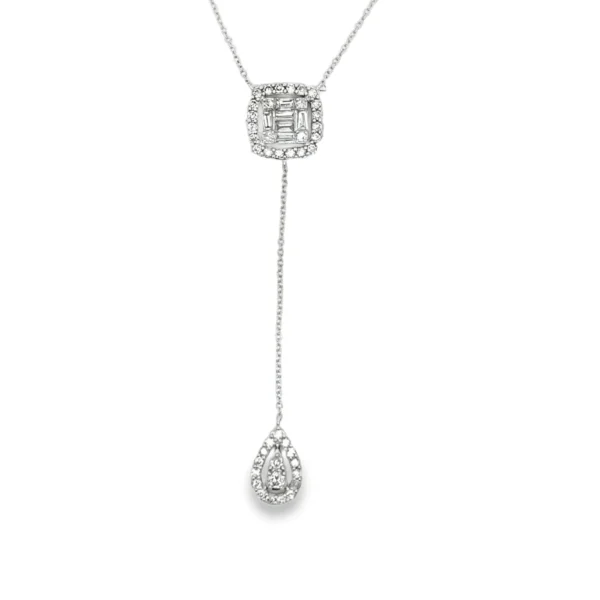Diamond Y Drop Necklace